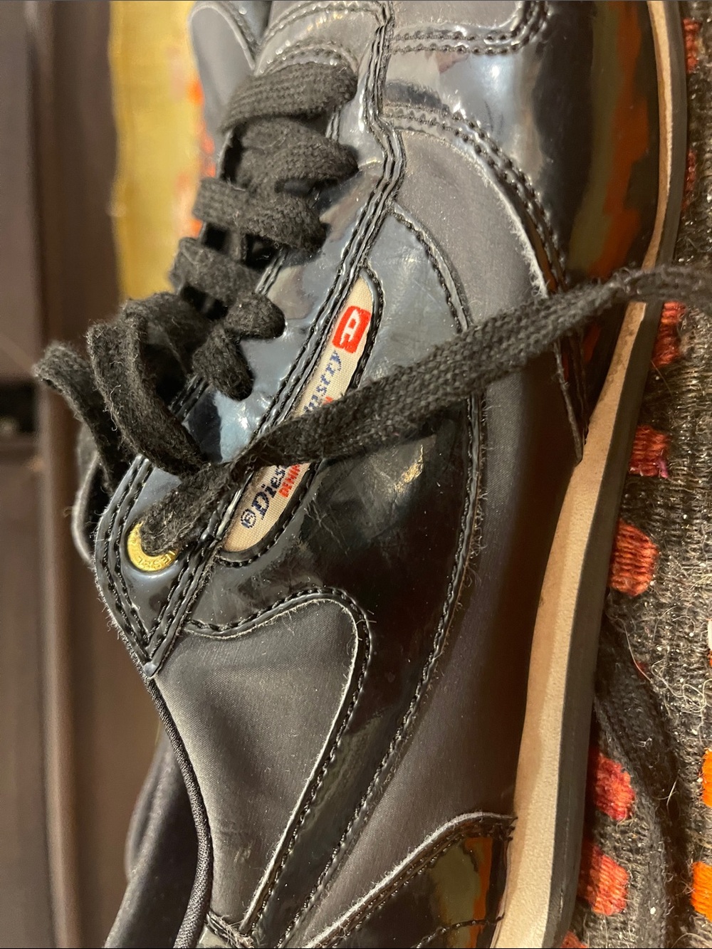 Diesel Black Sneakers with Subtle Gray Accents - Picture 11 of 15